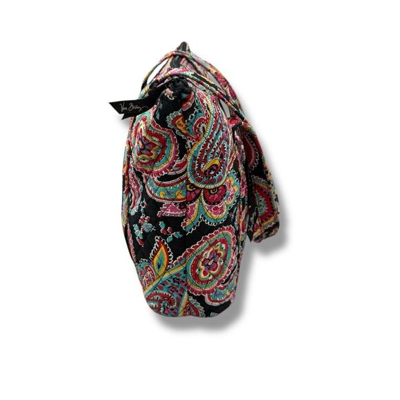 Vera Bradley Large Quilted Shoulder Bag Vibrant Paisley Print - Picture 4 of 10